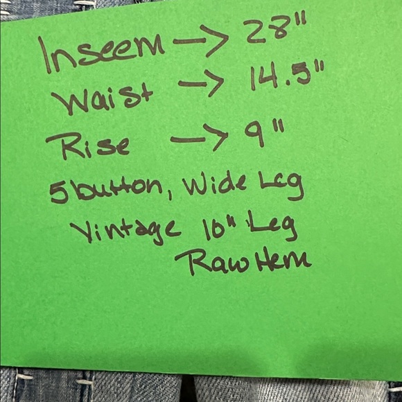 Free People Vintage, Patchwork Jeans. Sz 27 - Picture 9 of 9